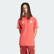 adidas ฟุตบอล เสื้อยืด FC Bayern Adicolor Classics 3-Stripes ผู้ชาย สีแดง IY0046