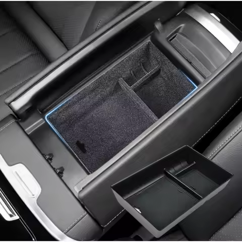 Car Organizer Box for Mercedes Benz AMG EQS SUV EQE 350 450+ 2022 2023 Armrest Storage Center Consol