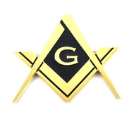 【Popular choice】 1 x TFOE Emblem Free Masons Emblem Freemason logo Emblem Sticker Car Decorative