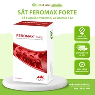 Feromax Forte Liposomal Ion Iron – Box of 2 Blisters*15 Tablets Supports Iron, Vitamin C and B12 Sup