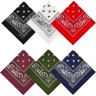 100% Cotton Bandanas, 21 x 21 inches, Set of 6