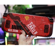 Steam Deck sticker Skin red Gundam Zaku model | 3M Film sticker for PC Handheld Steamdeck LCD / OLED