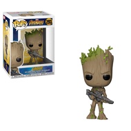 POP! Marvel: Avengers Infinity War - Teen Groot with Gun, Multicolor, Standard Funko POP! Marvel: Av