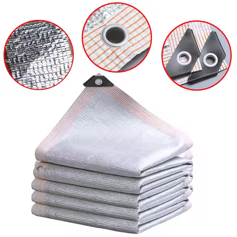 99% Shading Sunshade Net Garden Succulent Plants Reflective Sun Shelter Aluminum Foil Sun Shade Net 