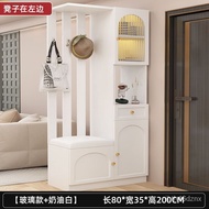 【TikTok】#Entrance Cabinet Entrance Hallway Living Room Tall Wine Cabinet Changhong Glass Shoe Cabinet Screen Integrated