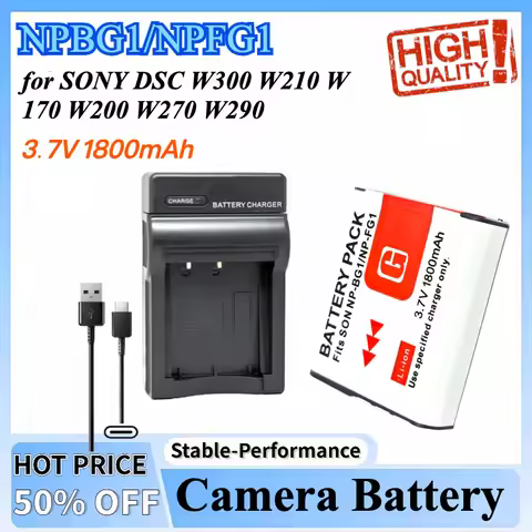NPBG1 NPFG1 NP-BG1 NP-FG1 NP BG1 FG1 Battery Charger for SONY DSC W300 W210 W170 W200 W270 W290 WX10