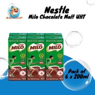 [SEA EMP] Milo Chocolate Malt UHT Packet Drink 6 x 200ml