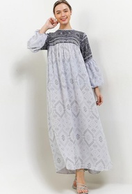 Baju Gamis Wanita Kamilaa By Itang Yunasz Gamis Etnik Grey Gamis