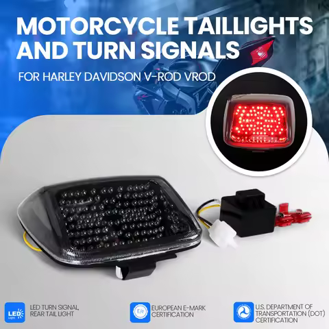 Motorcycle LED Turn Signal Tail Light Taillight For HARLEY DAVIDSON V-Rod VROD