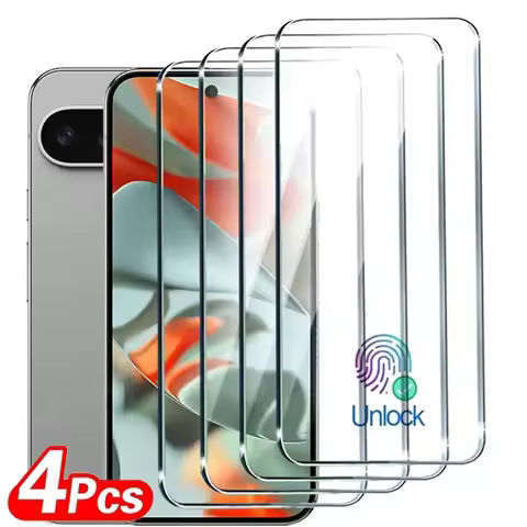 4PCS 10D HD Tempered Glass For Google Pixel 9 Pro XL Screen Protector For Google Pixel 9 Pro 9 Finge