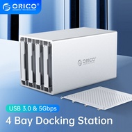 ORICO WS Series 4 Bay 3.5" SATA to USB3.0 HDD Enclosure 5Gbps 12V Power Adapter hdd Case Aluminum HDD Docking Station