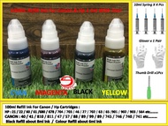 100ml Refill Ink For Canon Pixma E510/E600/E610/E560/E3170/E3177/E400/E410 Inkjet Printer Cartridges