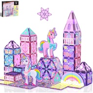 BEST SELLERR, GobiDex Magnetic Building Blocks Unicorn Toys for Girls,