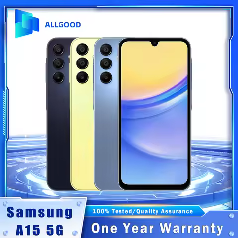 Original Samsung Galaxy A15 A156U cellphone NFC 4G RAM 64GB/128GB ROM 90Hz 6.5'' Super AMOLED Displa