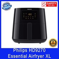 Philips HD9270 | HD9280 Essential Airfryer XL. Rapid Air Technology. 1.2kg, 6.2L Capacity. Safety Ma