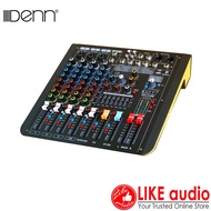 (FREE Wired Mic) DENN DFX-4ARB 4-Channel Powered Mixer