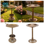 [Gralara] Outdoor Garden Bird Bath Pedestal Bird Bath for Yard Backyard Outdoor Garden