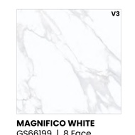 GRANIT GLOSSY MAGNIFICO WHITE UKURAN 60X60 BY SUNPOWER 