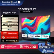 Google TV Changhong 50 inch Smart TV 4K UHD-HDR10+DBX Dolby Audio Google Assistant Netflix Youtube D