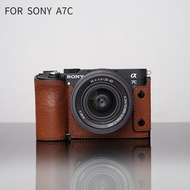 Mr. Stone สำหรับ Sony A7C2 A7CR เคสปิดป้องกันกล้องสำหรับ SONY A7C A7C Ⅰ อุปกรณ์เสริมเคสหนังแท้ A7c ก