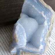 Chalcedony 馬達加斯加產地 藍玉髓 藍紋瑪瑙 天然礦石 原礦