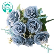 Artificial Blue Roses Flowers Silk Rose Flower Blue