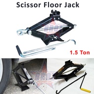 ST-105 1.5 TON Manual Scissor Car Jack Thick Hand Car Jack Essential Bridge Black Jack Kereta Car Jack Car Accessories Garage Jack Kereta Service Jack Lifting Car Puncture Tyre Tire Sepana Jek Kereta Tukar Tayar Tusukan (Random Colour)