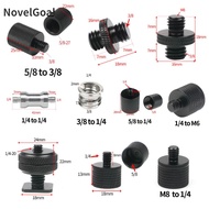 NovelGoal 2pcs 1/4" to 3/8" 5/8 M4 M5 M6 M8 M10 Inch Screw Male to Female M4 M5 Mount Adapter Screw 