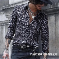 kemeja lelaki baju kemeja lelaki kemeja lelaki lengan panjang Large Ready Stock Europe America Cross