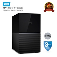 WD My Book Duo 20TB (WDBFBE0200JBK-SESN) Desktop RAID Storage