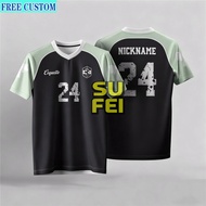 [Jersey Custom Name] Coquette New Color Scheme Coquette Jersey Summer Unisex Breathable V-neck Sport