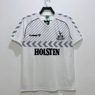 Ready Stock 86 Tottenham Hotspur Home Retro Short Sleeve Football Jersey T-Shirt AAA