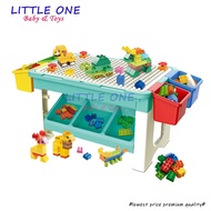 Multi-Function Children Table Building Blocks Table Learning Playing Study Drawing Lego Duplo Table 