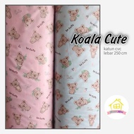 CUTE KOALA CVC FABRIC