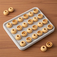 KBEAR 4540 Silicone IEM Ear Tips Orange/White, 3 Sizes, Fits 4.00-5.50mm Nozzles for KZ ZST/ZS10 PRO