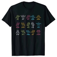 Algebra Dance Fun Graphic Math Equation Print T-Shirt, Men and Women's Fashion Casual Tee,  Y2K T-Sh