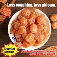 Sweet and savory Kumquat slice dried orange fruit soft and sticky Juicy and soft Nourish the stomach