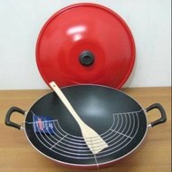 MAXIM CHEF WOK 40 cm - 40cm Teflon Frying Pan Non-Stick Frying Pan + Lid