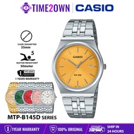 CASIO MTP-B145D MTP-B145G Analog Watch Stainless Steel Band 50-Meter Water Resistance