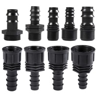 Household items Women Men Thread To 1 / 2 3 / 4 1 Inch Garden Barb Connector 16 Mm 20 Mm 25 Mm Plas