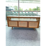 LUXE Teak & Rattan Media Cabinet / TV cabinet