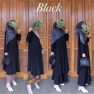 ALEA TUNIK ONE SET 2IN1 SET ROK - Baju Tunik Triple Kancing Aktif Tunik Syari Fashion Muslim Terbaru