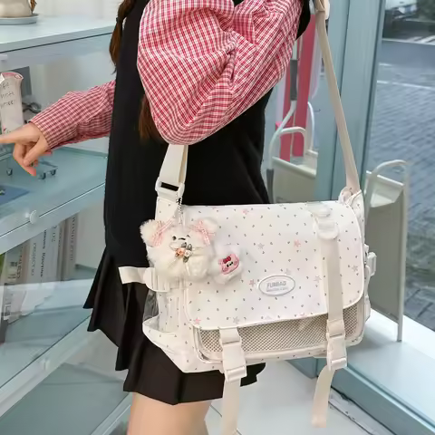 New Exquisite Sweet And Cool Ulzzang Y2K Ita Bag for Girls Harajuku JK Uniform College Style Comic E