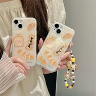 iphone 15 pro case iphone 16 pro max case Funny Funny Saltwater Bread Combination Chain Suitable for