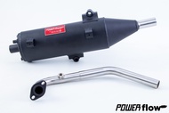 Power Flow ท่อPCX 150 160 2014 2018 2021 2022 ท่อผ่า ผ่าเปิด ไส้ตะแกรง ทรงเดิม PCX Honda ตรงรุ่น มีมอก คอเลส คอสวม ใส่กันร้อนเดิมได้ทั้งชุด