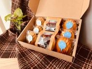 【 磅蛋糕+瑪德蓮禮盒 】核桃可可磅蛋糕  + 原味與茶香瑪德蓮