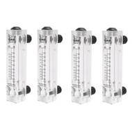 4X Black Adjustable Knob 0.1-1 GPM Panel Type Water Flow Meter LZM-15