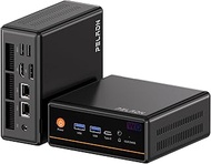 PELADN Mini PC, AMD Ryzen 5 5600H (6C/12T, Up to 4.2GHz), 16GB DDR4/512GB NVMe SSD Type C/DP/HD Mini