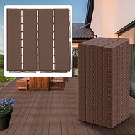 60 Pieces Patio Interlocking Deck Tiles Plastic Waterproof Outdoor Flooring Square Composite Decking