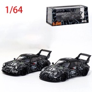 Flame 1:64 Diecast Model Kereta Porsche RWB 964 993 Aloi Model Kereta Koleksi Paparan Hobi Kotak Asa